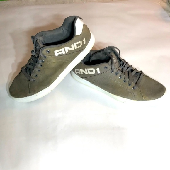 And 1 Canvas Low Top casual basketball sneaker grey men’s size 12 - Picture 1 of 12